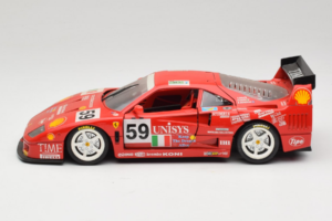 Ferrari F40 LM Unisys #59 Ota / P. Nappi / R. Donovan 24 Hours of Le Mans 1996 Bburago 1:18 3032-U1 Fém – 4. kép a 8-ből