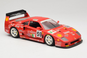 Ferrari F40 LM Unisys #59 Ota / P. Nappi / R. Donovan 24 Hours of Le Mans 1996 Bburago 1:18 3032-U1 Fém – 6. kép a 8-ből