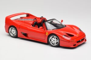 Ferrari F50 Kabrió Piros Bburago 1:18 3352 Fém – 6. kép a 8-ből