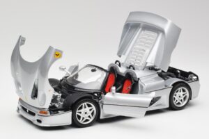 Ferrari F50 Kabrió Ezüst Bburago 1:18 3372 Fém – 2. kép a 8-ből