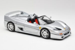 Ferrari F50 Kabrió Ezüst Bburago 1:18 3372 Fém – 6. kép a 8-ből