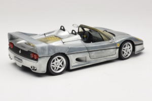 Ferrari F50 Kabrió Chrome Silver Limitált Kiadás Hot Wheels 1:18 25741 Fém – 3. kép a 8-ből