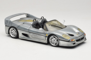 Ferrari F50 Kabrió Chrome Silver Limitált Kiadás Hot Wheels 1:18 25741 Fém – 6. kép a 8-ből