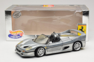 Ferrari F50 Kabrió Chrome Silver Limitált Kiadás Hot Wheels 1:18 25741 Fém – 8. kép a 8-ből