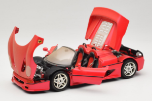 Ferrari F50 Kabrió Monza Red Standox Bburago 1:18 ST01 Fém – 2. kép a 8-ből
