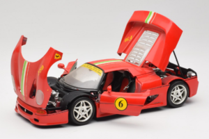 Ferrari F50 Coupe #6 Piros Olasz Zászlóval Bburago 1:18 3382-P1 Fém – 2. kép a 8-ből