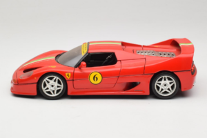 Ferrari F50 Coupe #6 Piros Olasz Zászlóval Bburago 1:18 3382-P1 Fém – 4. kép a 8-ből
