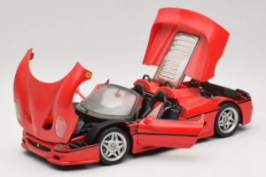 Ferrari F50 Spider Piros Shell Maisto 1:18 3076-M1 Fém – 2. kép a 8-ből