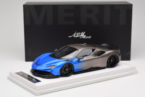 Ferrari SF90 Novitec Blue Grey Metallic IVY 1:18 REMC029 Gyanta – 7. kép a 7-ből