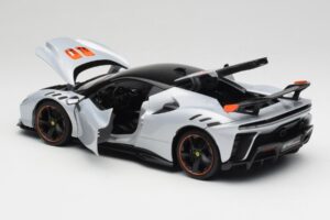 Ferrari SF90 XX Stradale Arctic White Bburago 1:18 18-16020W Fém – 5. kép a 8-ből