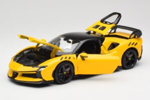 Ferrari SF90 XX Stradale Giallo Modena Bburago 1:18 18-16020Y Fém – 2. kép a 8-ből