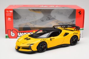Ferrari SF90 XX Stradale Giallo Modena Bburago 1:18 18-16020Y Fém – 8. kép a 8-ből