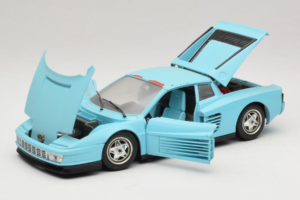 Ferrari Testarossa Borsenmodell 1997 Limitált Kiadás Kék Bburago 1:18 B002 Fém – 2. kép a 8-ből