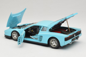 Ferrari Testarossa Borsenmodell 1997 Limitált Kiadás Kék Bburago 1:18 B002 Fém – 5. kép a 8-ből