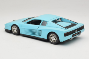 Ferrari Testarossa Borsenmodell 1997 Limitált Kiadás Kék Bburago 1:18 B002 Fém – 7. kép a 8-ből