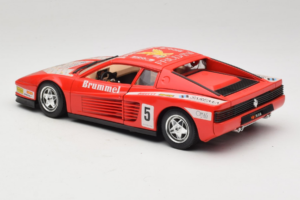 Ferrari Testarossa Brummel #5 Piros 1984 Bburago 1:18 3004-P1 Fém – 7. kép a 8-ből