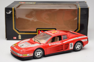 Ferrari Testarossa Brummel #5 Piros 1984 Bburago 1:18 3004-P1 Fém – 8. kép a 8-ből