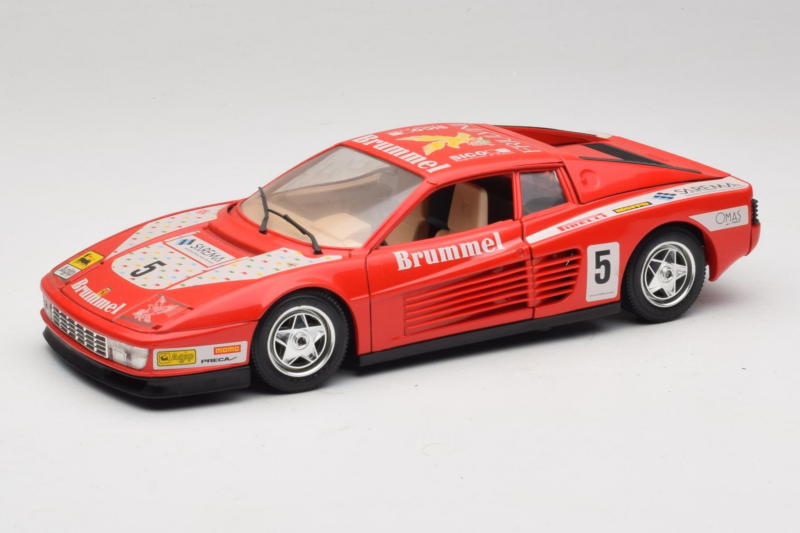 Ferrari Testarossa Brummel #5 Piros 1984 Bburago 1:18 3004-P1 Fém