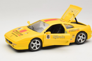 Ferrari F355 Berlinetta Racing Sárga Solido 1:18 9009-Y1 Fém – 2. kép a 8-ből