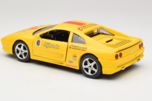 Ferrari F355 Berlinetta Racing Sárga Solido 1:18 9009-Y1 Fém – 7. kép a 8-ből