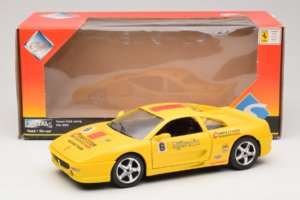 Ferrari F355 Berlinetta Racing Sárga Solido 1:18 9009-Y1 Fém – 8. kép a 8-ből
