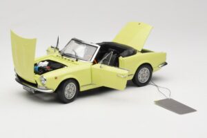 Fiat 124 Spider BS1 Sárga Sun Star 1:18 4921 Fém – 2. kép a 8-ből