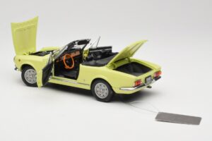 Fiat 124 Spider BS1 Sárga Sun Star 1:18 4921 Fém – 5. kép a 8-ből