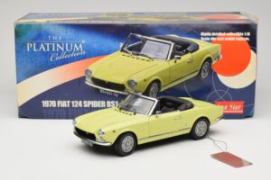 Fiat 124 Spider BS1 Sárga Sun Star 1:18 4921 Fém – 8. kép a 8-ből