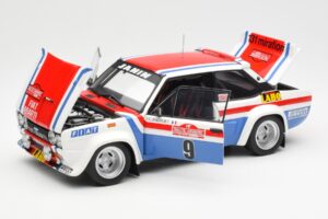 Fiat 131 Abarth Fiat France #9 J-C. Andruet / C. Delferrier Winner Rally Sanremo 1977 Kyosho 1:18 08375A Fém – 2. kép a 8-ből