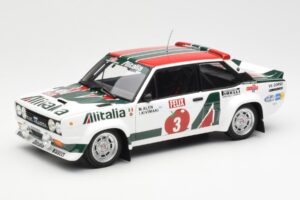 Fiat 131 Abarth #3 M. Alen / I. Kivimaki Winner Rally 1000 Lakes 1980 Kyosho 1:18 08376H Fém