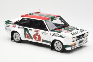 Fiat 131 Abarth #3 M. Alen / I. Kivimaki Winner Rally 1000 Lakes 1980 Kyosho 1:18 08376H Fém – 6. kép a 8-ből