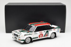 Fiat 131 Abarth #3 M. Alen / I. Kivimaki Winner Rally 1000 Lakes 1980 Kyosho 1:18 08376H Fém – 8. kép a 8-ből