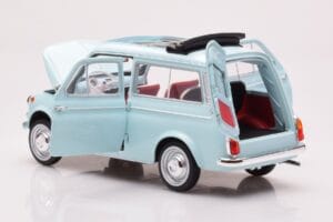 Fiat 500 Giardiniera Acquamarina Kék Norev 1:18 187742 Fém – 5. kép a 7-ből
