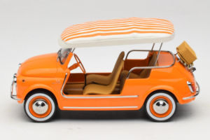 Fiat 500 Jolly Narancssárga Norev 1:18 187791 Fém – 3. kép a 6-ből