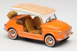 Fiat 500 Jolly Narancssárga Norev 1:18 187791 Fém – 4. kép a 6-ből