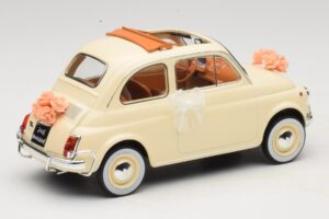 Fiat 500 L Elefántcsont Wedding Gift Norev 1:18 187780 Fém – 2. kép a 6-ből