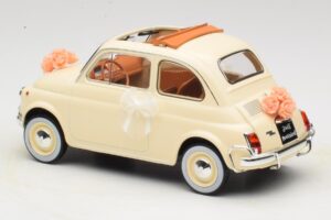 Fiat 500 L Elefántcsont Wedding Gift Norev 1:18 187780 Fém – 5. kép a 6-ből