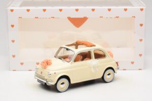 Fiat 500 L Elefántcsont Wedding Gift Norev 1:18 187780 Fém – 6. kép a 6-ből