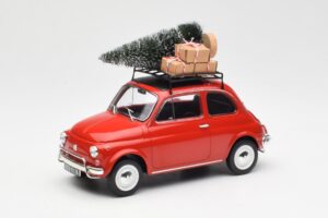 Fiat 500 L Piros Christmas Norev 1:18 187779 Fém