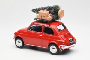 Fiat 500 L Piros Christmas Norev 1:18 187779 Fém – 5. kép a 6-ből