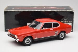 Ford Capri Mk1 1700 GT Piros Minichamps 1:18 180089001 Fém – 8. kép a 8-ből