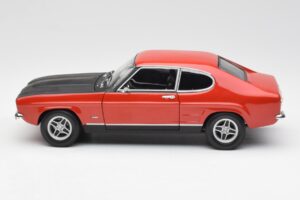 Ford Capri Mk1 2600 RS Piros Fekete Minichamps 1:18 180089071 Fém – 4. kép a 8-ből