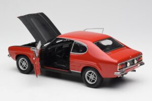 Ford Capri Mk1 2600 RS Piros Fekete Minichamps 1:18 180089071 Fém – 5. kép a 8-ből