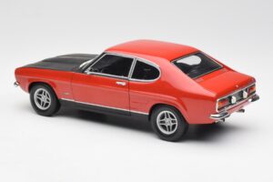 Ford Capri Mk1 2600 RS Piros Fekete Minichamps 1:18 180089071 Fém – 7. kép a 8-ből