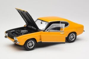 Ford Capri 2600 RS Signal Sárga Feketével Minichamps 1:18 180089070 Fém – 2. kép a 8-ből