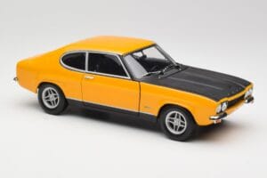 Ford Capri 2600 RS Signal Sárga Feketével Minichamps 1:18 180089070 Fém – 6. kép a 8-ből