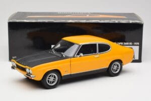 Ford Capri 2600 RS Signal Sárga Feketével Minichamps 1:18 180089070 Fém – 8. kép a 8-ből