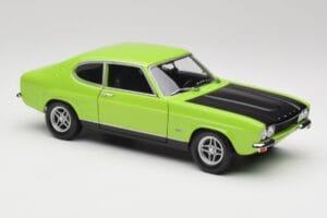 Ford Capri Mk1 RS 2600 Zöld & Fekete Minichamps 1:18 150089075 Fém – 6. kép a 8-ből
