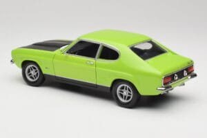 Ford Capri Mk1 RS 2600 Zöld & Fekete Minichamps 1:18 150089075 Fém – 7. kép a 8-ből