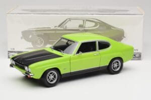 Ford Capri Mk1 RS 2600 Zöld & Fekete Minichamps 1:18 150089075 Fém – 8. kép a 8-ből